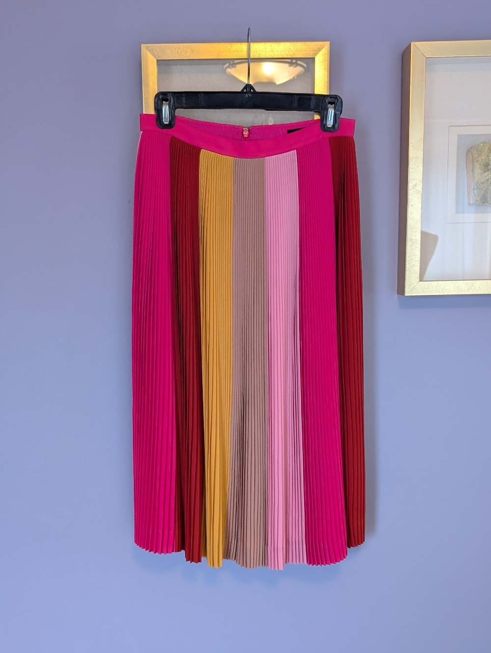 J. Crew Pleated A-line Midi Skirt